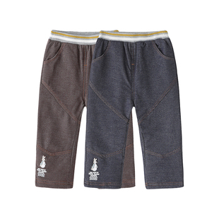 婴幼儿童冬加厚针织棉裤 子女童夹棉裤 彼得兔男童裤 丽婴房专柜正品