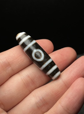 高油油润古法手工玛瑙天珠吊坠臻藏精品三眼天珠台工天珠吊坠挂件