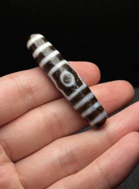 手工高油高润天珠精品玛瑙天珠吊坠三眼天珠挂件西藏天珠项链吊坠