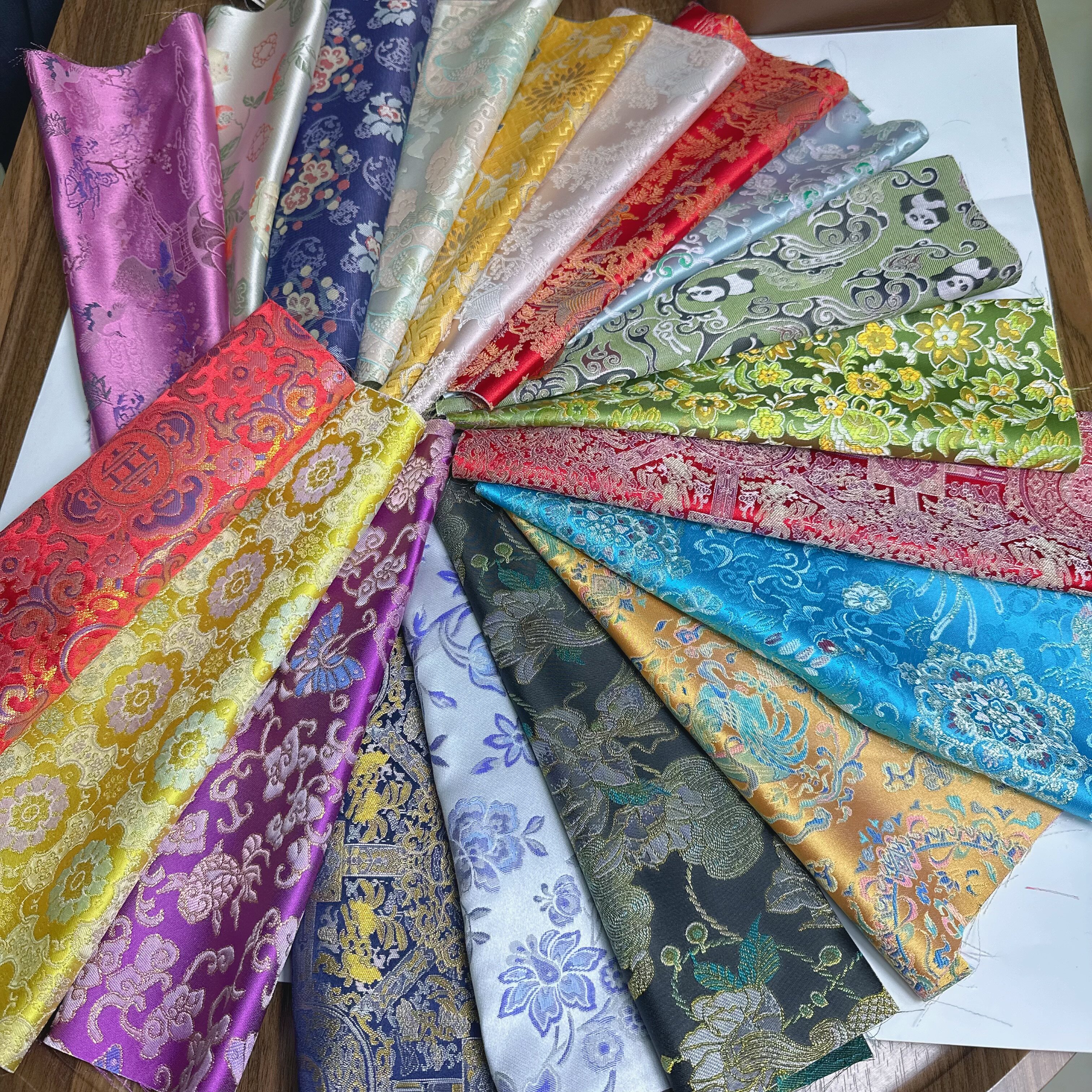 国风宋锦提花面料博大精深的中国纹样布艺适用多场景DIY手工制作-