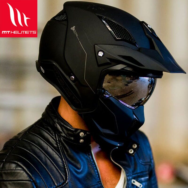 mt街霸头盔摩托车头盔男机车赛车透气夏季竞技组合盔全盔半盔多用