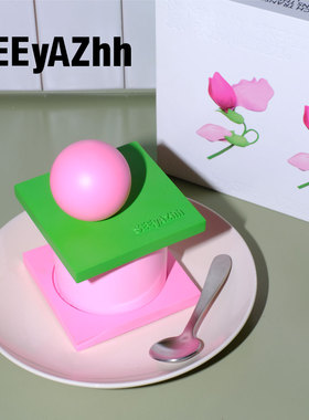 SEEyAZhh Cupcake杯子蛋糕高颜值豌豆花园无花果植物香薰蜡烛家居