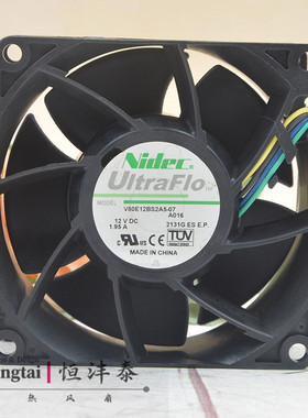 全新原装Nidec 8038 12V 1.95A V80E12BS2A5-07A01 8厘米暴力风扇
