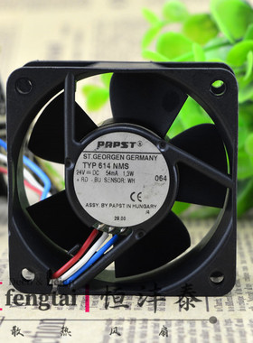 原装德国PAPST TYP614 NMS 24V1.3W 6CM6025 三线变频器风扇