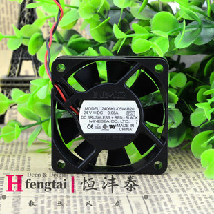 24V 静音2线风扇 6015 变频器 6cm 0.08A B20 05W 2406KL NMB 原装
