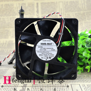 12032 4712KL 0.22A 正品 双滚珠静音风扇 12V NMB B19 原装 04W