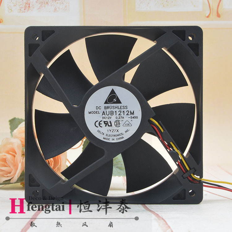 台达 12cm 12025 12V 0.27A AUB1212M 电脑主板cpu 电源 机箱风扇