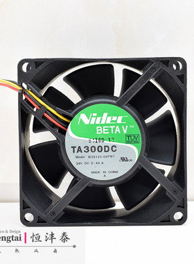 Nidec TA300DC M35133-58PW1 8CM 8038 24V 0.44A变频器散热风扇