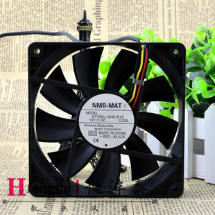 0.22A 12CM 静音 NMB 04W 12V 机箱风扇电脑风扇4710KL B19 12025