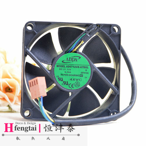 AD0712UX-A7BGL全新ADDA 7025风扇 12V 0.30A 4线PWM智能温控风扇