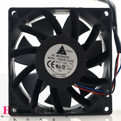 台达DELTA TFB0912UHE 12V 2.28A 9238 9CM 暴力 服务器 散热风扇