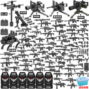 三角洲行动威龙武器装备积木枪配件中国特种兵人仔拼装小颗粒玩具