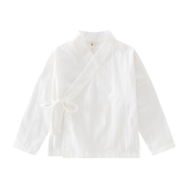 上衣系带 儿童复古日常汉服女童交领打底中衣纯棉长袖 童装 宝宝秋装