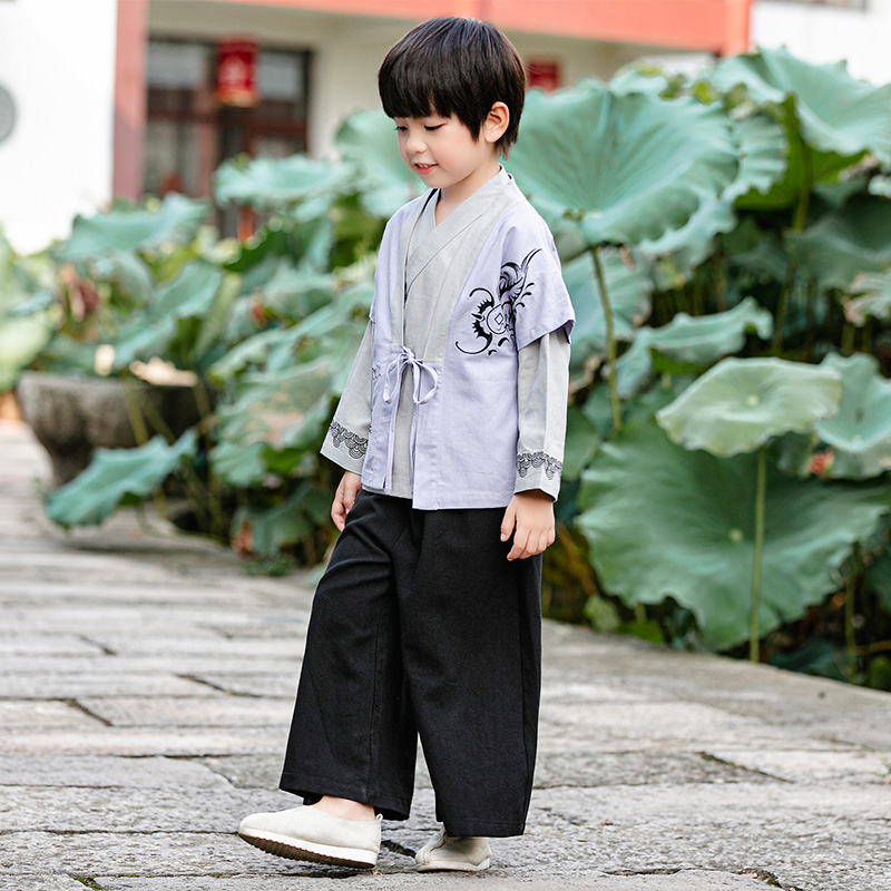 男童汉服春秋款儿童唐装套装