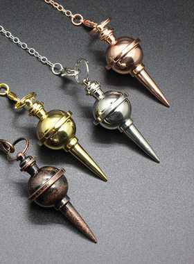 跨境饰品 铜制金属镀金灵摆吊坠古铜色灵摆灵锤