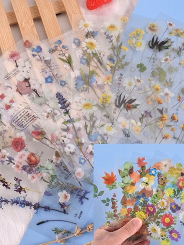 Пластиковая наклейка для контуринга, в цветочек, со снежинками