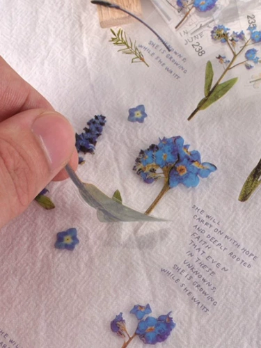 Пластиковая наклейка для контуринга, в цветочек, со снежинками