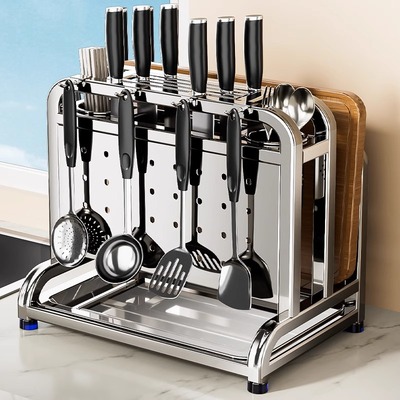 304不锈钢刀架台面收纳架