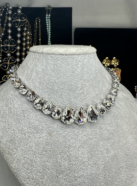 欧美外贸原单CHARTER CLUB水滴新款女耳饰项链气质百搭淑女耳钩