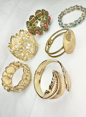 欧美外贸饰品手链手镯复古老货孤品重工手链 老货微瑕介意慎拍