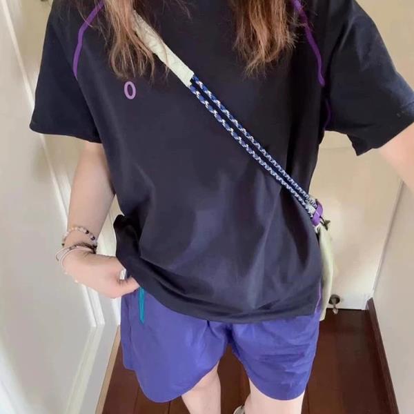 哈苏线撞色凉感速干t恤男女夏季薄款户外运动骑行服防晒情侣短袖