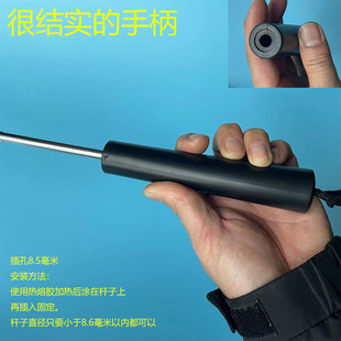 通用塑料手柄加粗伞柄伞头把柄伞把黑色直筒长杆伞握把太阳伞零件
