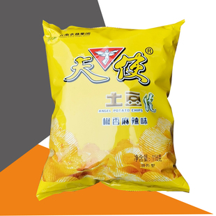 包邮 童年回忆5袋 116g 香辣薯片膨化食品 天使土豆片麻辣味大包装