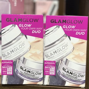 清洁泥膜50ml套装 美版 格莱魅净痘5分钟磨砂膏二合一 Glamglow