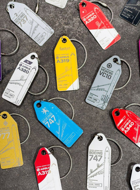 【收藏级】德国AviationTag 限量稀有飞机蒙皮航空行李牌礼物波音