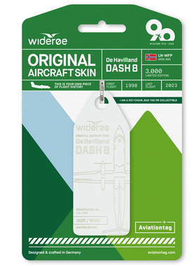 德国Aviationtag DASH8 挪威维德勒航空 飞机蒙皮行李牌钥匙扣