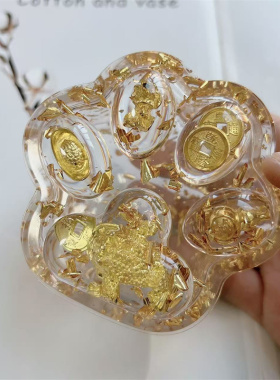 摆件礼物滴胶猫爪收纳盒diy定制