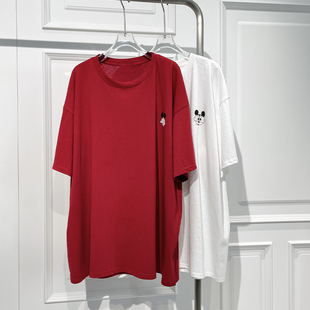 舒适中长上衣舒适潮 T恤女宽松显瘦大版 2025春夏新款 卡通印图短袖
