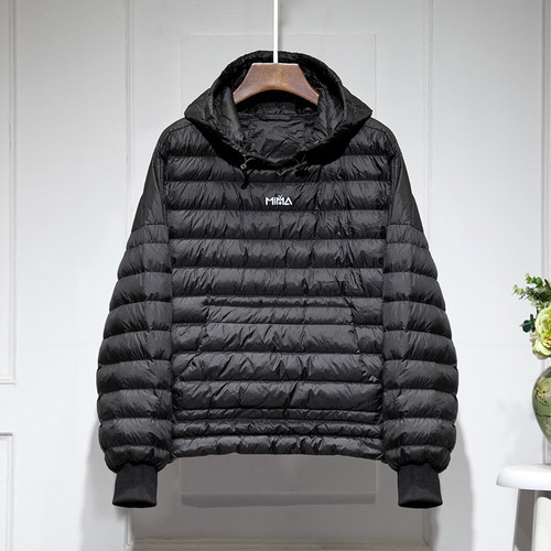 2021年冬季轻薄套头连帽羽绒服女