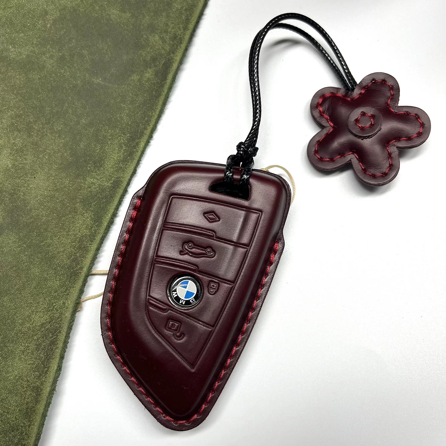 适用宝马钥匙套真皮5系525530li3系325li/330 X135 730/740钥匙壳