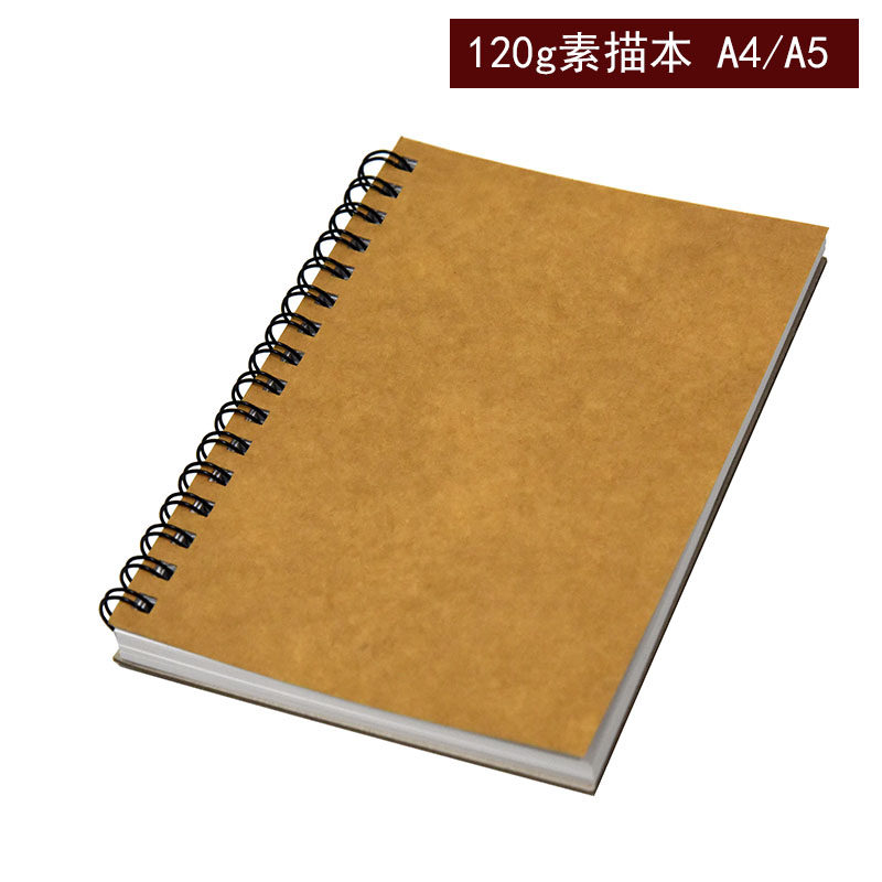 a4素描本a5速写本打孔细纹活页图片