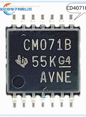 CD4071BPWR  CM071B TSSOP-14 100%原装正品 人气门和反向器 逻辑