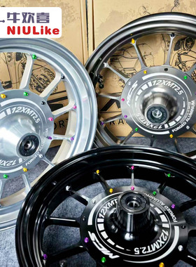 MCS锻造复古轮毂 12寸2.5 小牛NXT/FXT 九号机械师2/MZ 极核AE4 5