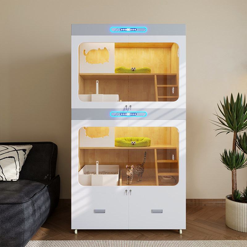 智能猫别墅家用猫笼子新风加热系猫笼子/猫别墅