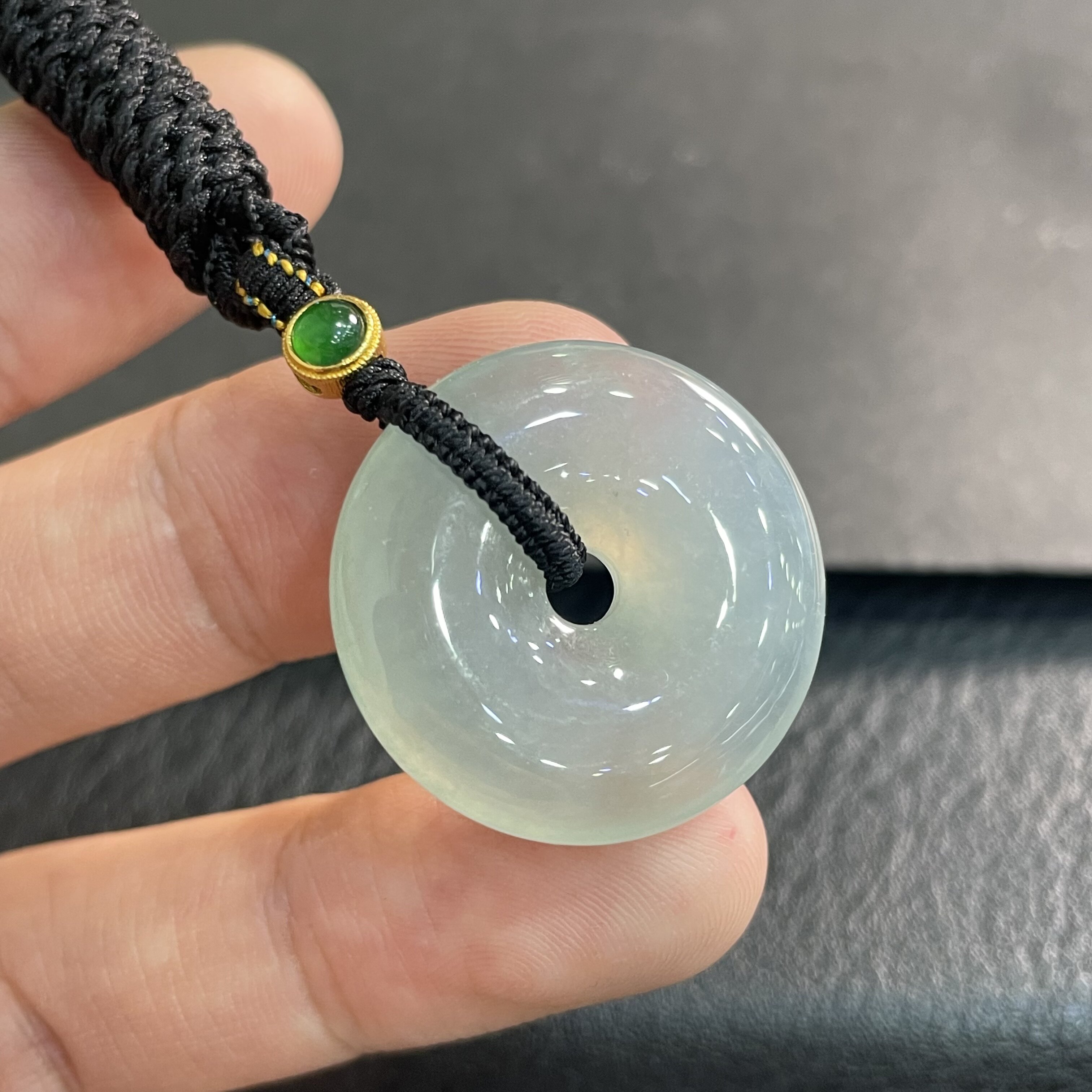缅甸天然翡翠A货冰种晴底起胶感