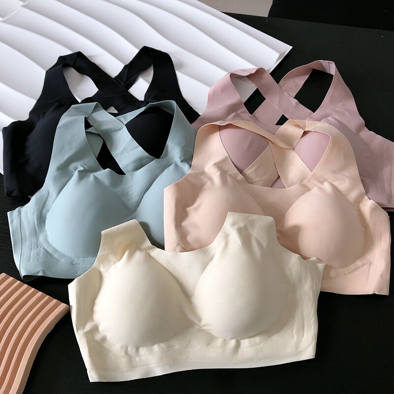 满2件包邮 柜子固定杯乳胶 排扣式无痕B杯无钢圈文胸罩上托内衣