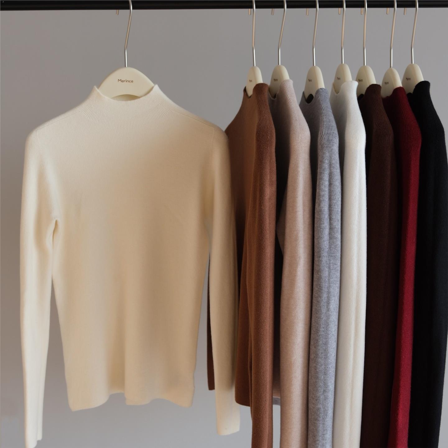 货是真亏本！含羊毛无缝一体式半高领蚕丝羊毛衫亲肤不扎女打底衣