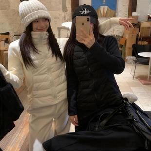 小蛮腰排骨棉服内搭 绵羊毛女士修身 骨折清 北极绒长毛厚绒款