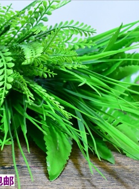 田园假花仿真单支植物墙