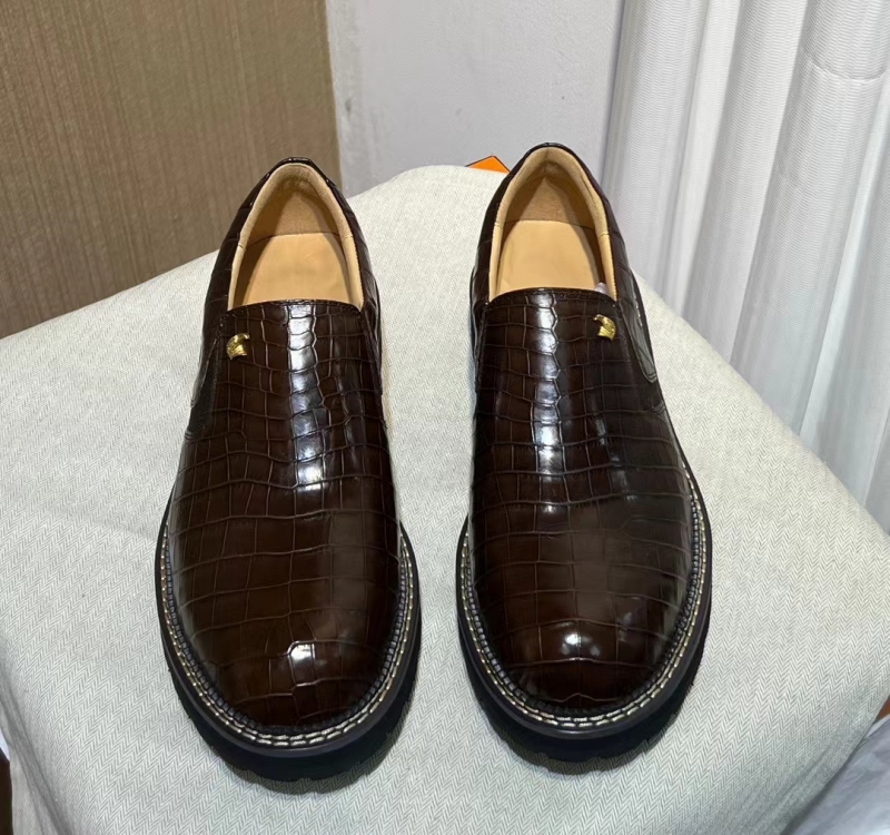 莱曼犀牛休闲鞋全真鳄鱼肚皮