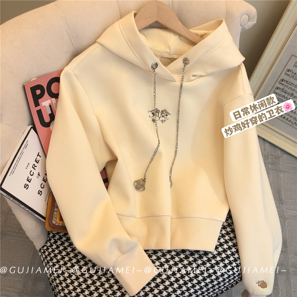 清仓捡漏品牌折扣外贸宽松潮牌卫衣女2023年新款秋季时尚外穿上衣