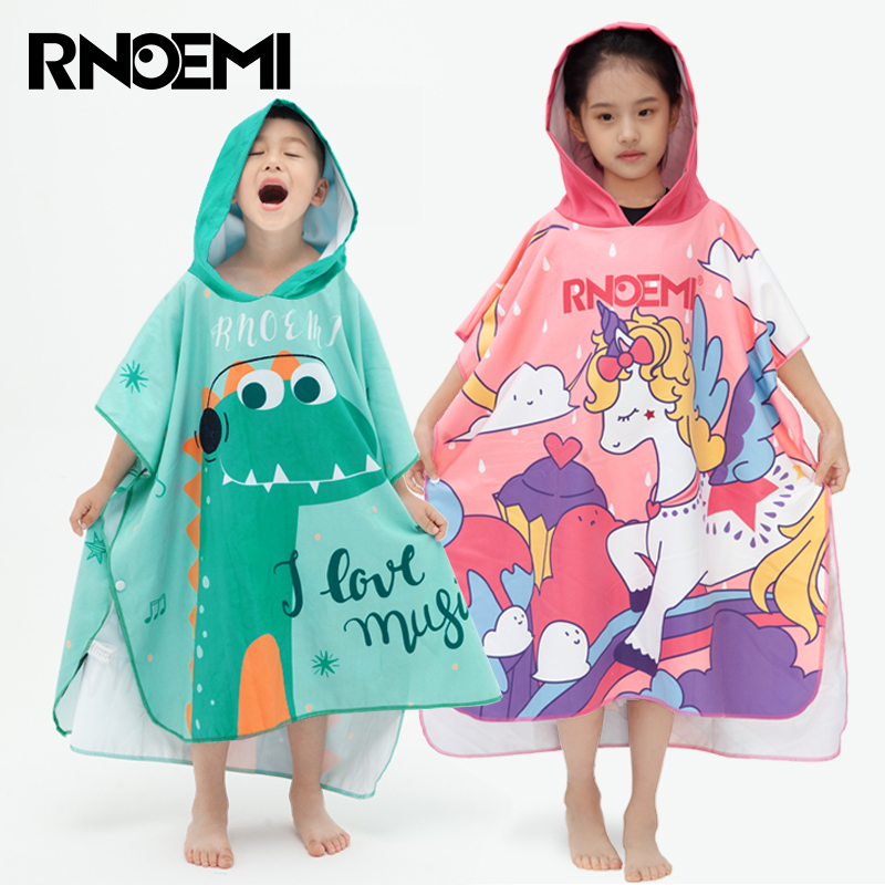 儿童浴袍游泳浴巾斗篷披衣男孩