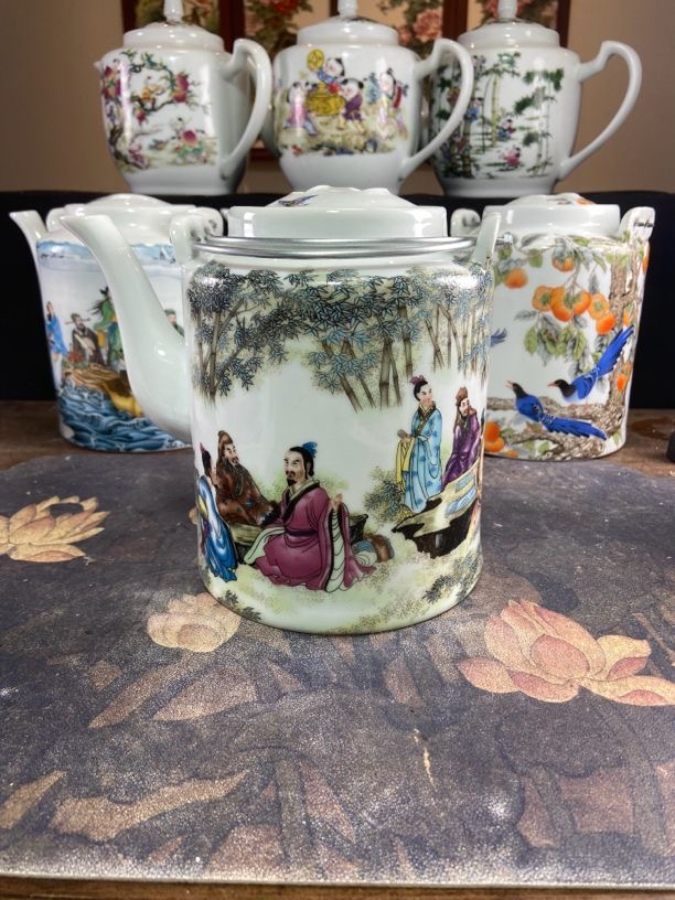景德镇家用大号高温开水茶壶凉水壶提梁壶摆件陶瓷水壶大容量茶具