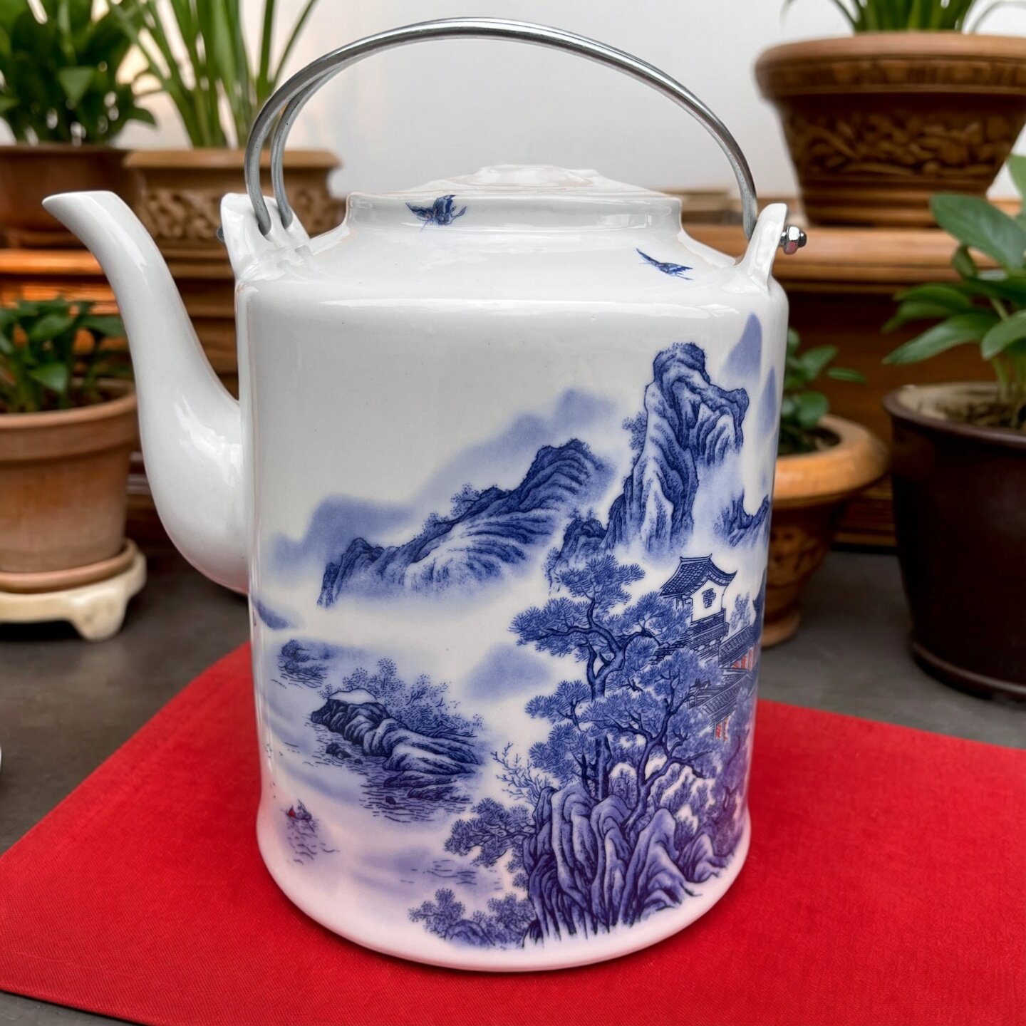 景德镇陶瓷茶壶大容量凉水壶大号青水壶茶壶泡家用开水泡茶提梁壶