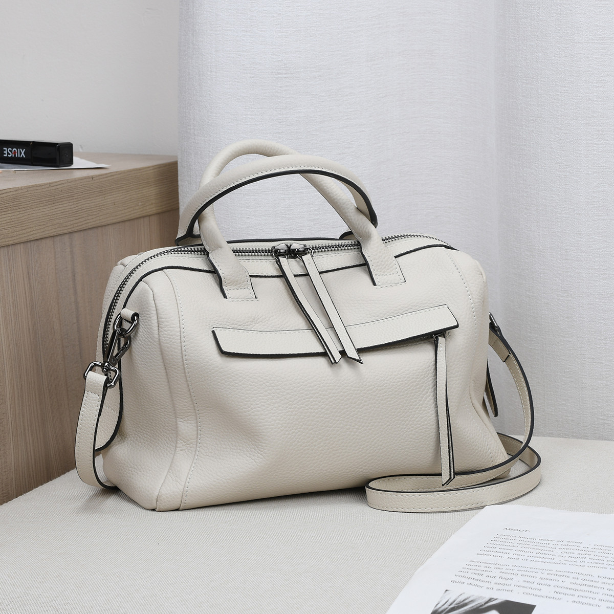 商场同款贝尔真皮女包