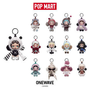 POPMART泡泡玛特SKULLPANDA不想不想系列SP搪胶毛绒公仔挂件盲盒